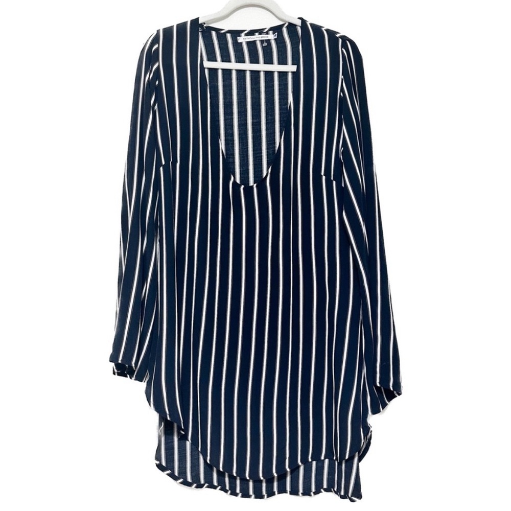 Women’s Beach swimsuit Cover Up Small Navy Stripe